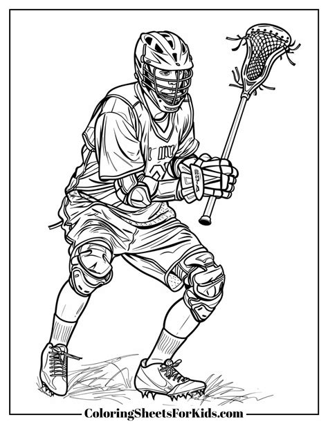 Lacrosse Coloring Sheets Coloring Pages
