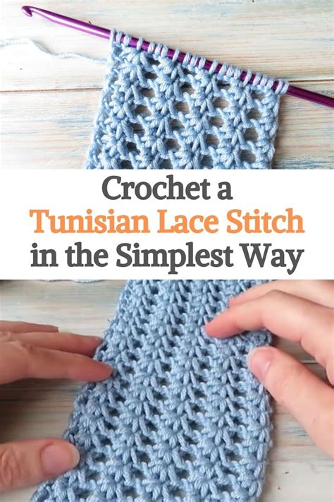 Lacy Tunisian Crochet Stitches