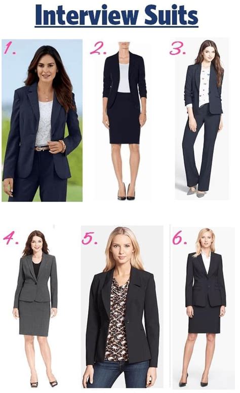 Ladies interview clothes. If you’re going on an interview at a company in a traditional industry — such as banking, insurance, or finance — opt for more formal corporate attire. You’ll want to wear a wrinkle-free pantsuit, dress shirt, or midi-skirt. When the work is less formal, the dress code will be more relaxed. 