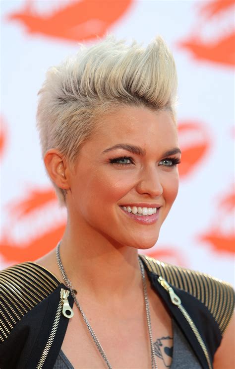 Ladies mohawk haircut. A firm gel is recommended. Tip: If you want your mohawk to have a messier look, use your fingers to style your hair and add volume. 3. Pull your hair back into a ponytail to keep it out of your face. Comb your mohawk toward the back of your head, and grab the hair to secure it in a tight ponytail with a hair elastic. 