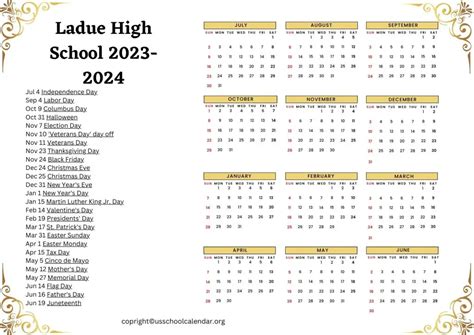 Ladue Calendar