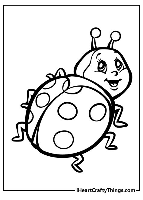 Lady Bug Coloring Sheets