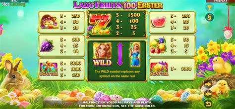 Lady Fruits 100 Easter slots