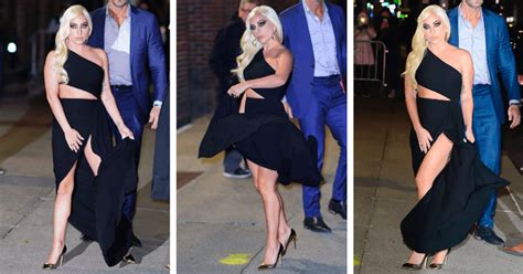 Lady Gaga wardrobe malfunction Stephen Colbert show …