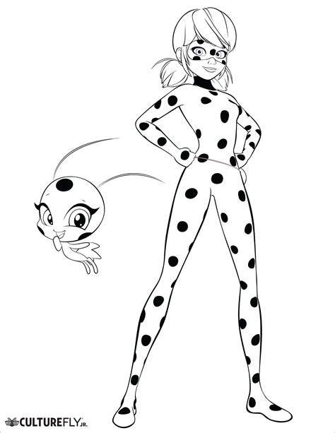 Ladybug Coloring Shee