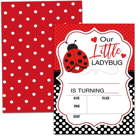 Ladybug Invitations Template Free Best Of Ladybug Invitation Free