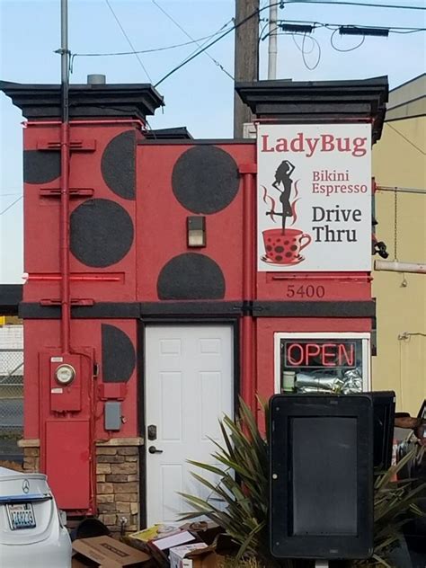 Ladybug Bikini Espresso. View delivery time and booking fee. Enter your delivery address. ¢ • Coffee and Tea • American • Breakfast and Brunch. 2901 4th Ave S, Seattle, WA 98134 • More.. 