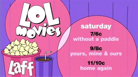 Laff movie schedule. 7:30 AM. Just for Laughs Gags. On this hidden-camera prank show, everyday people get caught up in gags with hilarious consequences. 8:00 AM. ALF A.L.F. A smart-mouthed creature, ALF (aka Alien Life Form), crash-lands in a suburban garage, where the Tanner family takes him in and listens to him comment on humankind. 