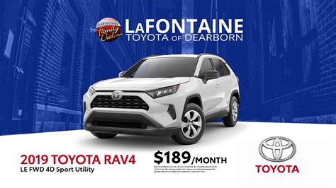 Lafontaine toyota. Mon - Fri 7:30 AM - 6:00 PM. Sat 8:00 AM - 2:00 PM. Sun Closed. apply. See hours of operation and dealership directions for LaFontaine Toyota in Dearborn, MI. … 