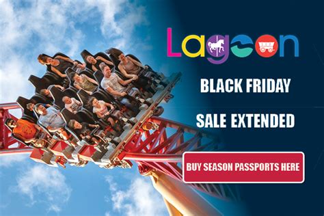 Lagoon season pass black friday. 2024 Platinum Pass. Unlimited Access to Six Flags Over Texas AND Hurricane Harbor Arlington. General Parking. 15% Food & Merchandise Discounts. Valid through 2023 and 2024. 1 Skip the Line Pass. 2 Specialty Rate Tickets. VIP Entrance. 2024 Season Drink Bottle. 