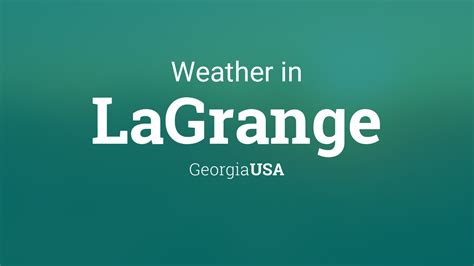Lagrange ga temperature. Lagrange, GA. As of 5:04 pm EDT. 67°. Cloudy. Day 67° • Night 62°. Special Weather Statement. Lagrange, GA Forecast. Today. Hourly. Daily. Morning. 62°. -- Afternoon. 66°. -- Evening. 63°.... 