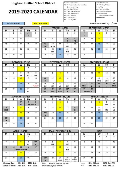 Laguna Beach Usd Calendar