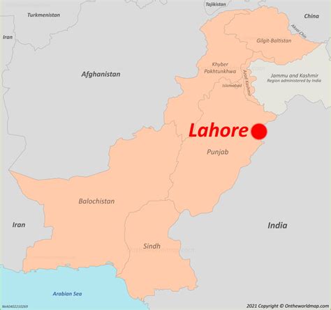 Lahore map - World Clock