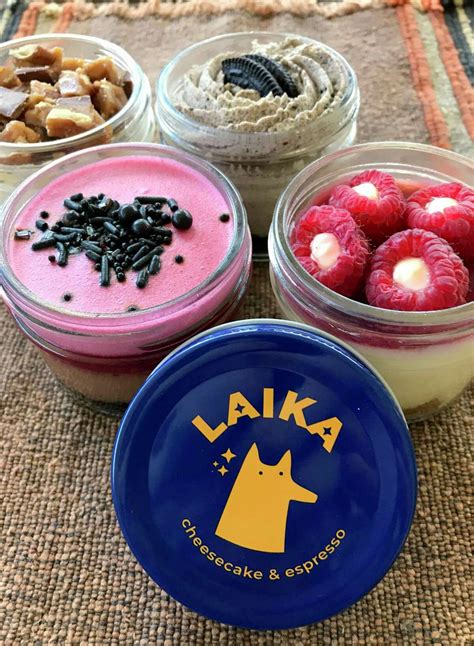 Laika cheesecake. Dec 21, 2022 · Laika Cheesecake and Espresso Construction on the new location at 1430 Unicorn Ave., Ste. 106, was set to begin at the end of November and is anticipated to be completed by the end of January. 