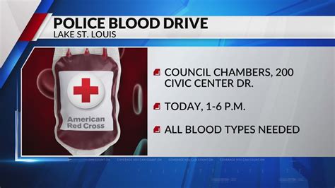 Lake St. Louis Police Department hosting blood drive today