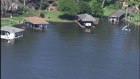 The Lake Conroe water level has now risen to 205.88 feet above mean se