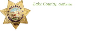 The Lake County Sheriff's Department, led by Sheriff Peyton C. Grinnell, provides law enforcement services, jail operations, and a work release program to Lake County, California.. 