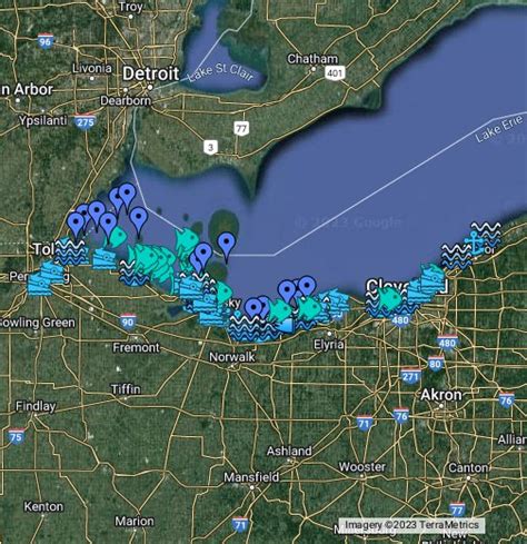 Current Hazards. Current Conditions. Radar. Forecasts. Rivers and Lakes. Climate and Past Weather. Local Programs. Disclaimer - The water temperatures shown are NOT representative of the Lake Erie Surf/Swim Forecast. More information about temperature fluctuations on the lake can be found here.. 