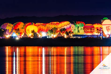 Lake havasu balloon festival. The annual festival takes place every year in Lake Havasu City, Arizona. The event is held across three days in late January. It's a great opportunity to head to Lake Havasu for the weekend and enjoy all that this beautiful city has to offer. The festival features hundreds of hot air balloons that take off from multiple locations throughout the ... 