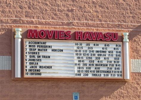 Lake havasu movies on swanson. Lake Havasu City, AZ cinemas and movie theaters. Toggle navigation. Theaters & Tickets . Movie Times; ... 180 Swanson Ave., Lake Havasu City, Arizona 86403, 928-453-7900. 