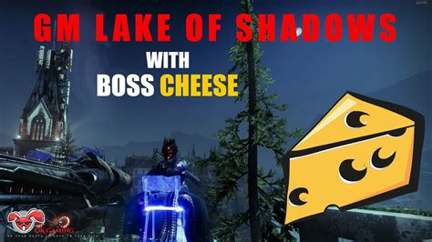 May 20, 2023 · This week, The Lake of Shadows is in the limelight. Therefore, many gamers may want to know how to cheese the boss for an easier run. Players lose all progress if all Guardians die. With Double Vanguard Reputation in the final week of Season 20, clearing Grandmaster Nightfall with this cheese is a good option. . 