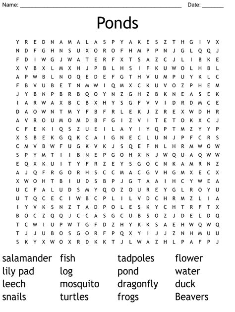 All solutions for "Large pond" 9 letters crossword answer - We have 2 clues. Solve your "Large pond" crossword puzzle fast & easy with the-crossword-solver.com. ... LAKE The Times Concise. 11.12.2021. Thanks for visiting The Crossword Solver "Large pond". We've listed any clues from our database that match your search for "Large pond". .... 