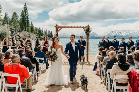 Lake tahoe wedding. Among the most popular wedding venues in Lake Tahoe are Lakeside Beach, Regan Beach, Emerald Bay, the Beachfront, and Logan Shoals. 