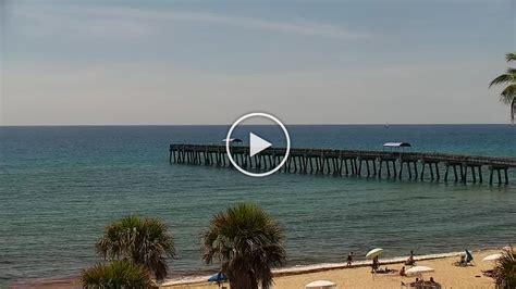 Please click on Lake Worth Inlet Webcam. More Beach Cams. Fort Lauderdale Beach at Marriott BeachPlace Towers. Lauderdale-By-The-Sea camera at Windjammer Resort and Beach Club. Hillsboro Inlet camera, Pompano Beach, FL. Boca Surf Cam. Deerfield Beach, Surf, Underwater Cameras. . 