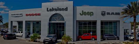 Lakeland chrysler dodge jeep ram vehicles. LAKELAND, FL. $41,280 ‒ $45,000 Annually. Join Our Team!! Lakeland Chrysler Dodge Jeep Ram IS part of the rapidly growing Doherty Automotive Group. We are in search of a qualified, Full-time, Human Resource Administrator to add to our team. We strive to maintain good working conditions, competitive wages, open communications and team member ... 
