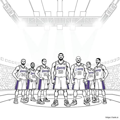 Lakers Coloring Shee
