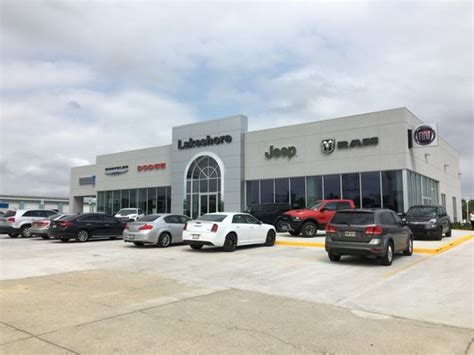 Learn about Lakeshore Chrysler Dodge Jeep RAM in Slidell, LA. Read reviews by dealership customers, get a map and directions, contact the dealer, view inventory, hours of operation, and....