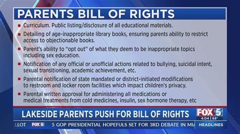Lakeside parents push for 'Parents Bill of Rights'