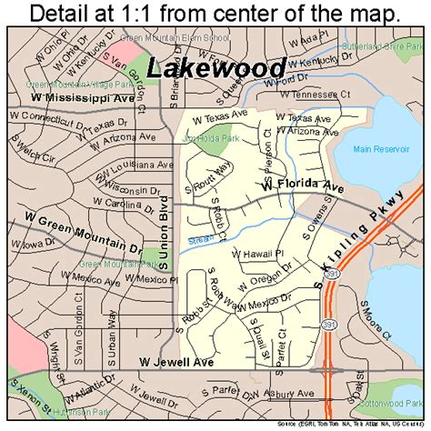 Lakewood map. Today, it is the fifth-largest city in Colorado by population. Located immediately west of Denver in Jefferson County, the city of Lakewood began as a scattered farming community and was incorporated in 1969 during its post- World War II population boom. With a 2020 population of 155,984, Lakewood is now the fifth most populous city in Colorado ... 