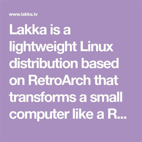 Lakka raspberry pi 5.  Lakka is a lightweight Linux distribution that transforms a small compu...