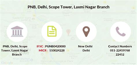 Lakshmi Nagar Scope Towers, Punjab National Bank - IFSC Code