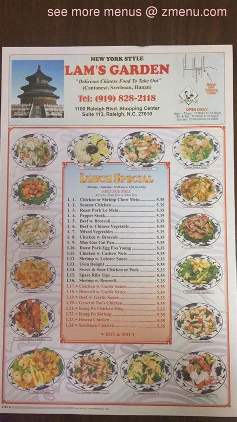 Order side order online from Lam's Garden - Nashville for takeout. The best Chinese in Nashville, NC. Opens Soon 10:30AM - 10:00PM Lam's Garden - Nashville 725 E Washington St Nashville, NC 27856. Menu search. Lam's Garden - Nashville Ordering from: 725 E Washington St .... 