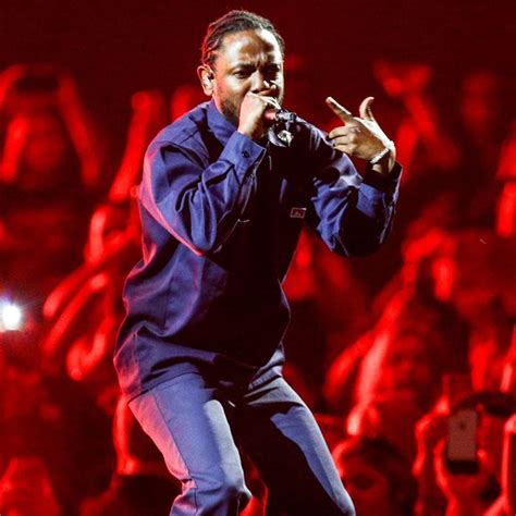 Kendrick Lamar performs as a special guest on the Coachella sta
