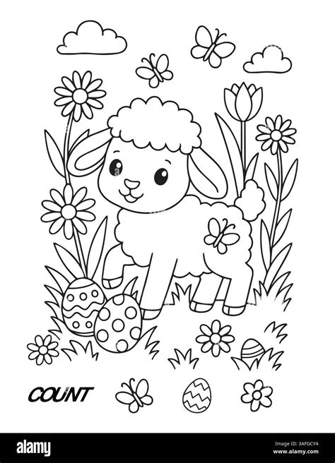 Lamb Coloring Page