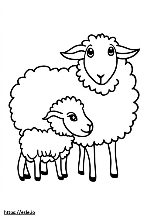 Lamb Coloring Shee