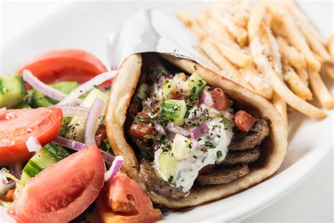 Lamb gyro. This gyro meat recipe combines ground beef and lamb to get that distinctive flavor you find at Greek restaurants. The texture is meatloaf-style rather than restaurant-style, but the flavors are on point. Doing it this way saves tons … 