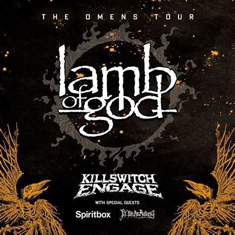 Lamb of god tour. Find out when and where Lamb Of God, a metal band from Virginia, will perform in the UK in 2024. See past events, watch videos and follow the band on Ents24. 