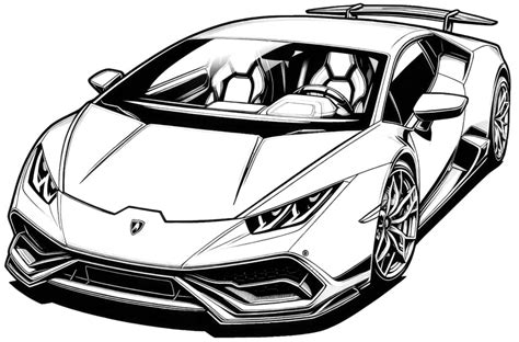 Lambo Coloring Shee