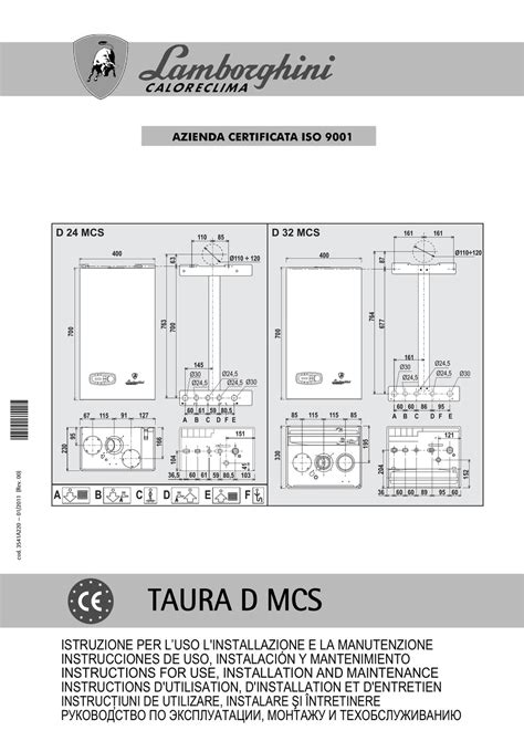 Lamborghini Caloreclima TAURA D 24 MCS Manuals & User …