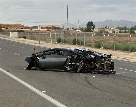 Lamborghini crashes while racing another Lamborghini in Inland Empire