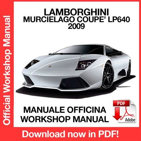 Lamborghini murcielago coupe lp640 manuale di servizio di riparazione officina. - Renewable energy resources twidell solution manual.