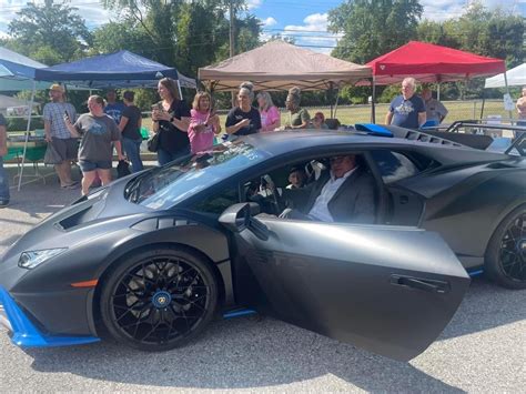 Lamborghinis pull up to 'Bake Sale for Brier' for a surprise of a lifetime