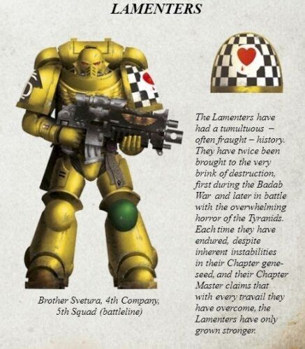 Lamenters shoulder pads. The shoulder pads are mounted on supports that move them out of the way when you turn your head/eyes and keep them from interfering with putting your arms over your head. 1. Reply. [deleted] • 5 yr. ago. They're huge because you turn your body so the huge shoulder pads blocks your head from being shot. 