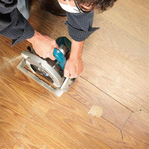 Laminate floor repair. To find the underlying issue: Follow the peaking boards to the nearest wall. Check for a gap between the board and the wall or any nearby permanent fixture such as cabinets. A 0.25-inch gap usually provides enough space. Check the moldings for any nails or glue that may have attached them to the floorboards. 