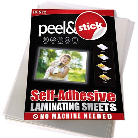 XFasten Self-Adhesive Laminating Sheets, 9 x 12 Inches (50-Pack)