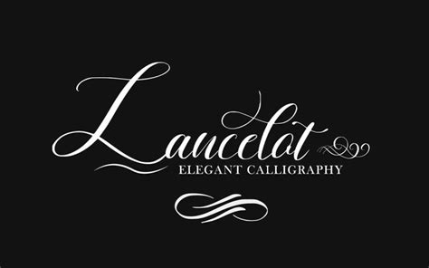 Lancelot Elegant Calligraphy Script Font Free Script Fonts
